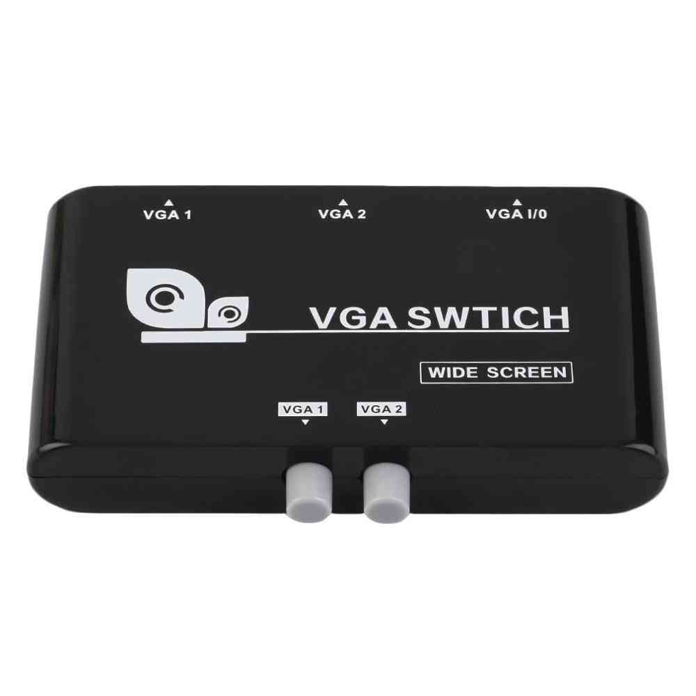 Vga/svga Manual Sharing Selector Switcher & Mini 2 Port Vga Selector Box