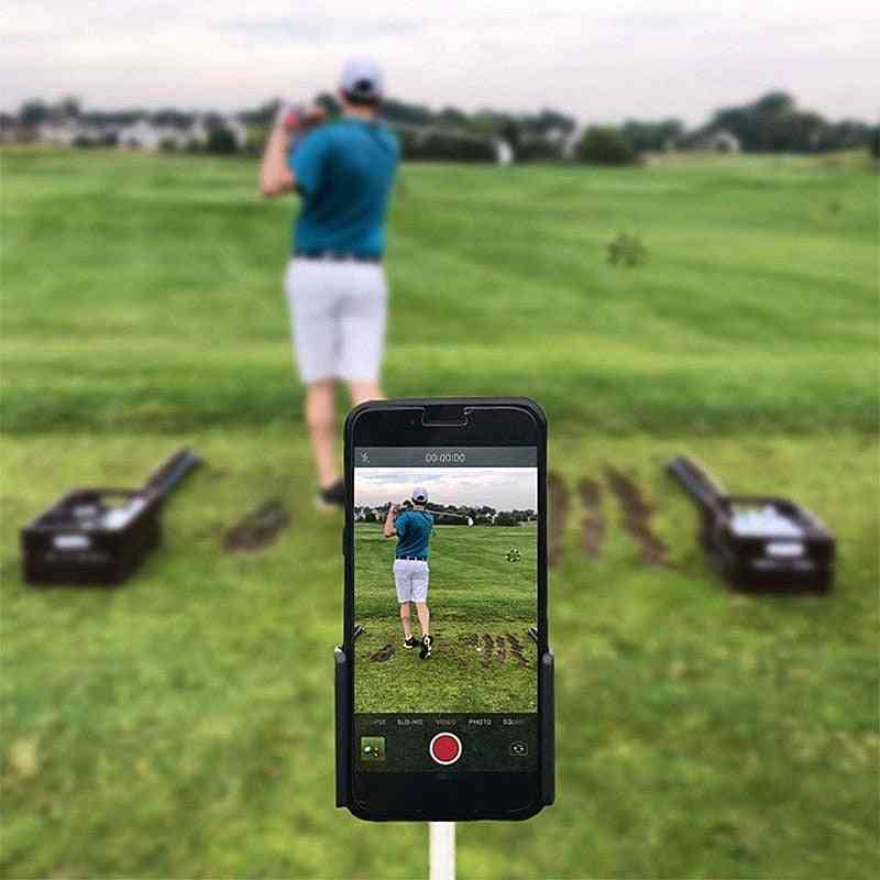 Golf swing felvevő tartó mobiltelefon klip