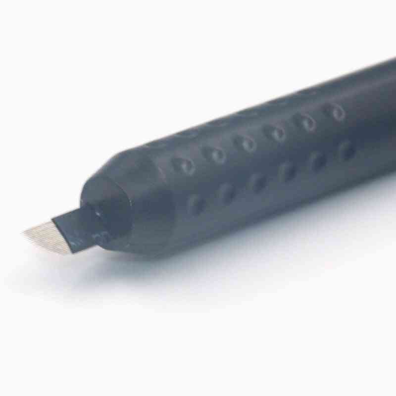 Fekete tartós smink eszköz eldobható toll 18u 0,15 mm tetováláshoz professzionális kézi toll