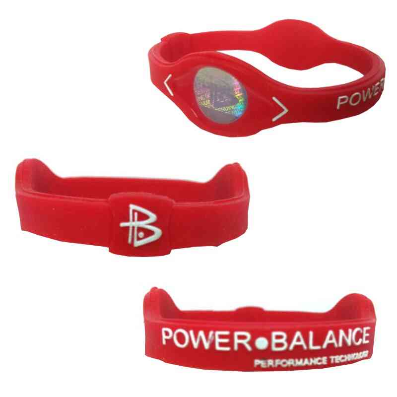 Women Men Silicone Sport Wristbands Power Energy Bracelet