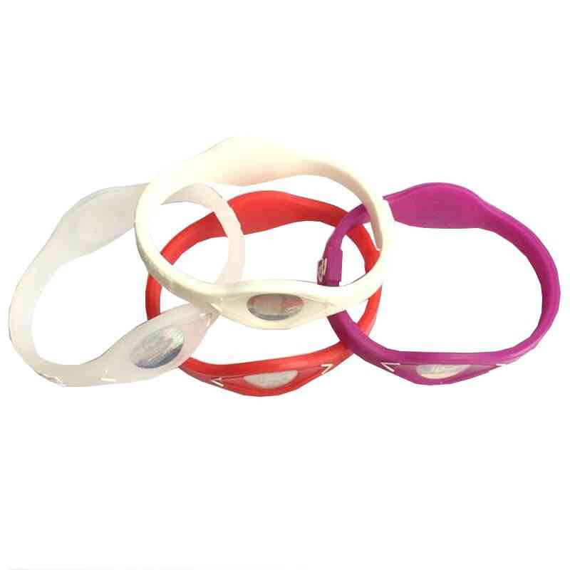 Bracelets d'énergie de puissance de bracelets de sport de silicone de femmes d'hommes
