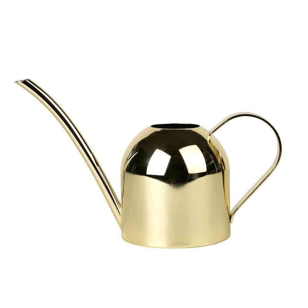 Stainless Steel Pot Long Spout Indoors Watering Can