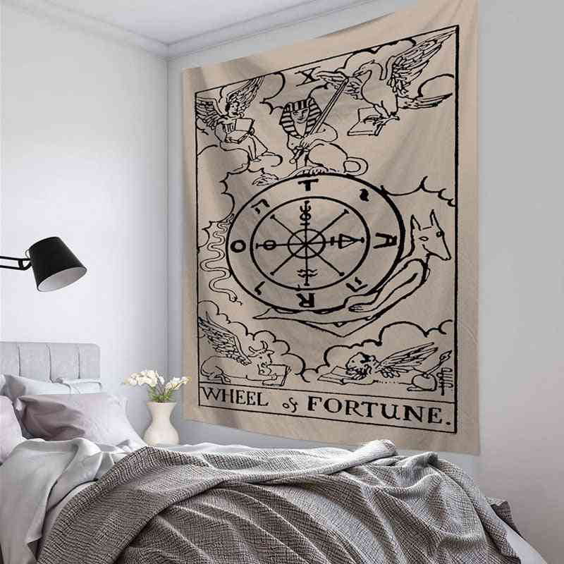 Tarot kort væg hængende astrologi gobelin