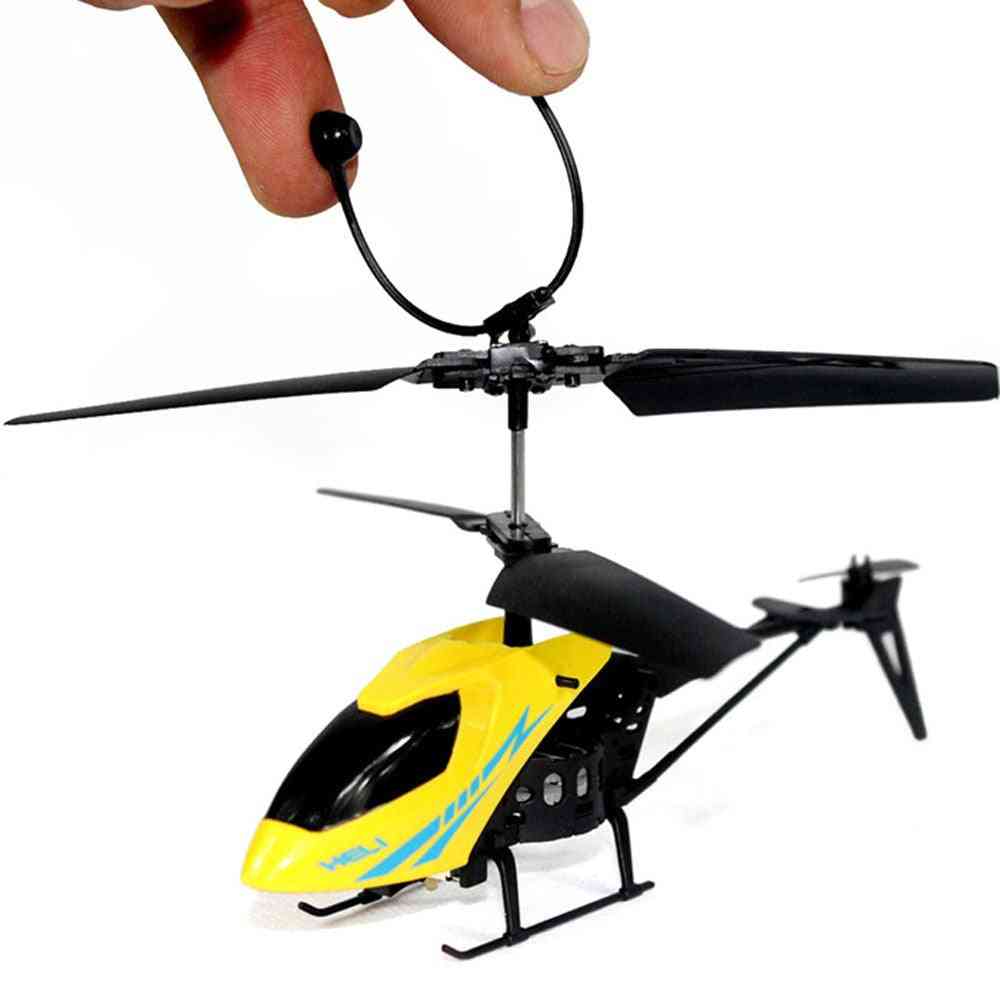 Mini Helicopter Radio Remote Control Aircraft Micro 2 Channel Radio Control Drone Fixed Height Durable Alloy