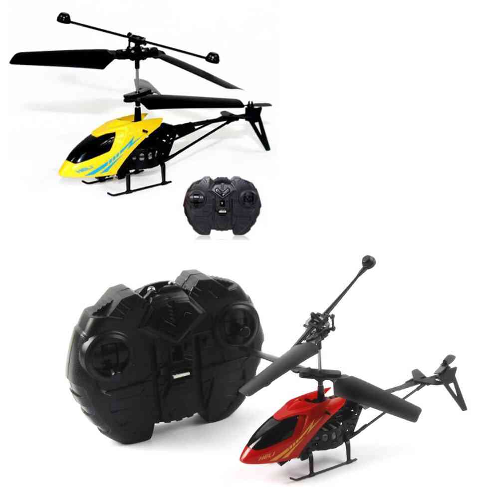Mini Helicopter Radio Remote Control Aircraft Micro 2 Channel Radio Control Drone Fixed Height Durable Alloy