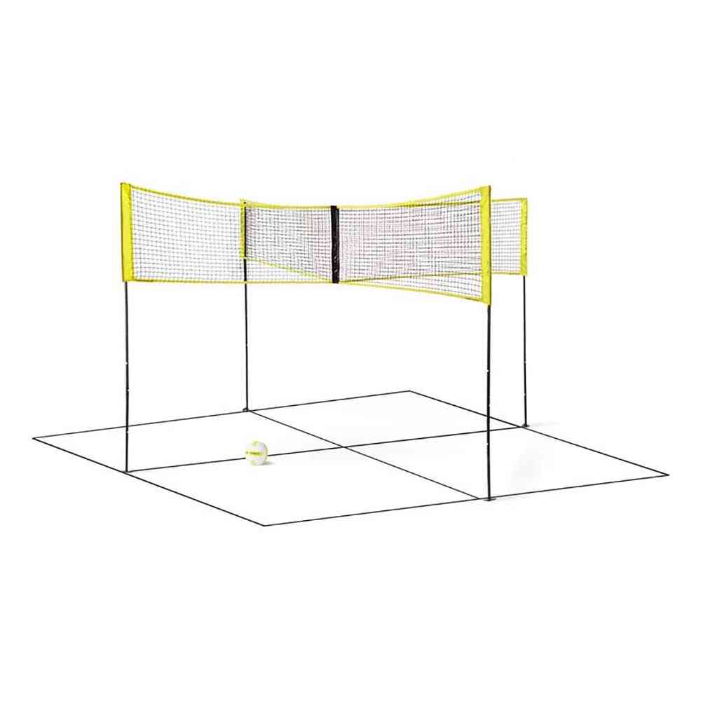 Portable Four Square Volleyball Net, Sports Training Net