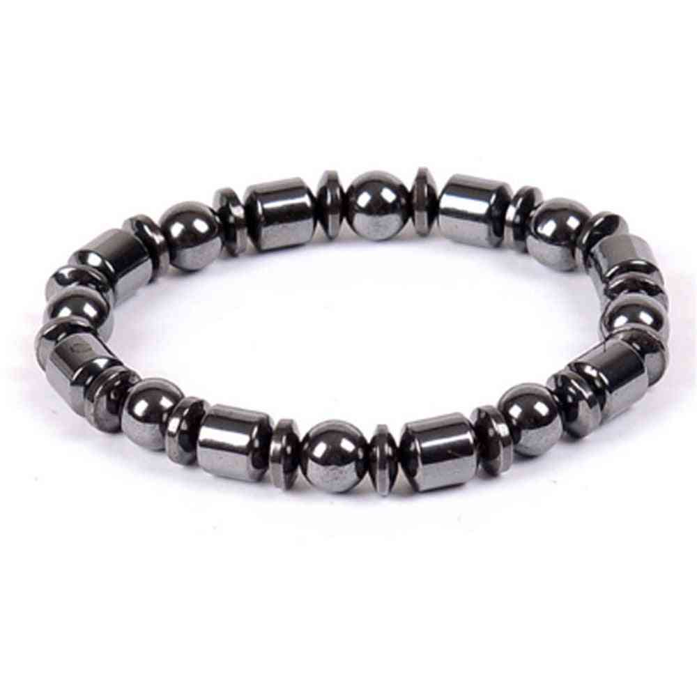 Magnetic Therapy- Loss Weight Acupoints, Black Stone Bracelets