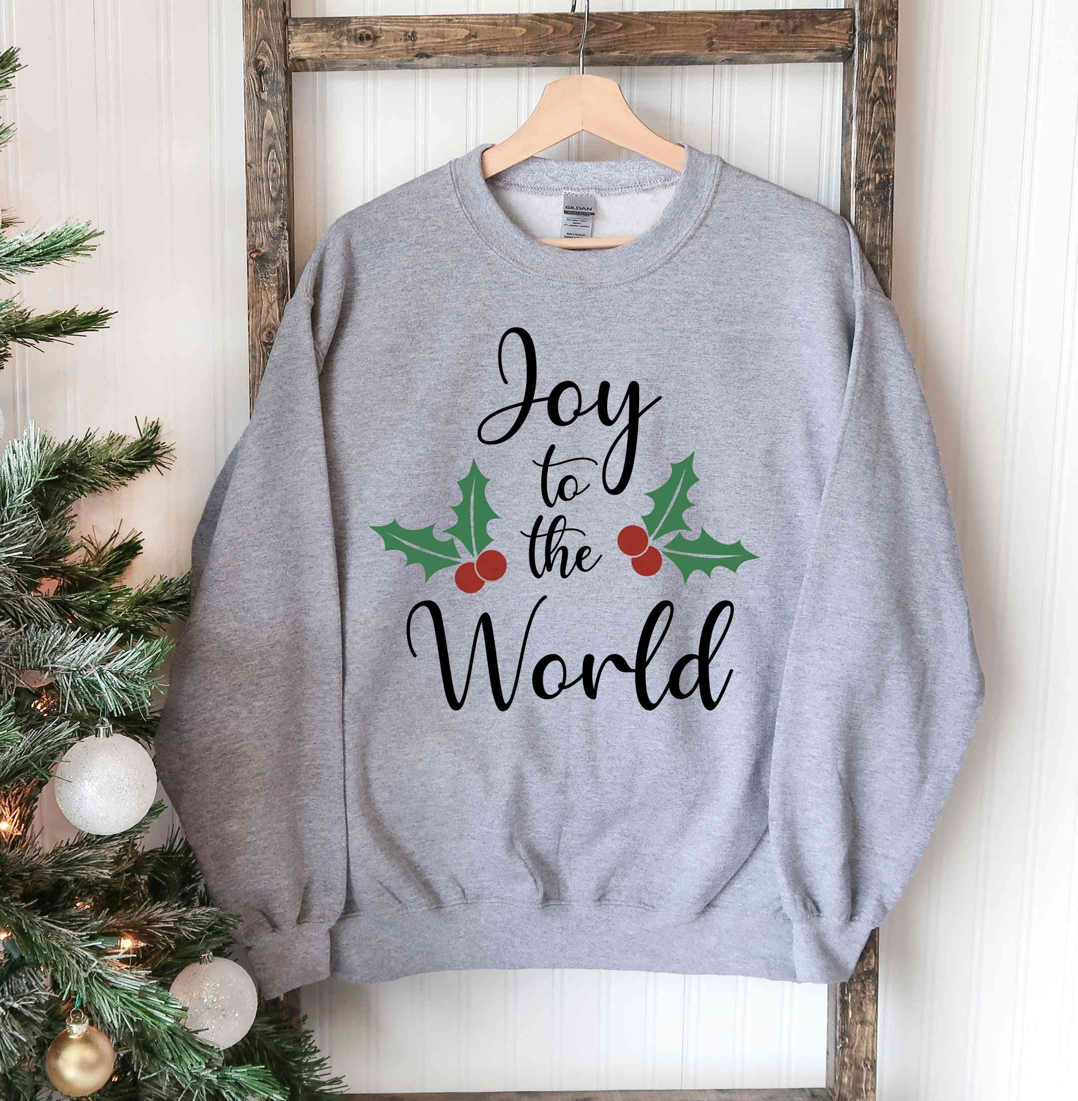öröm a világnak karácsonyi pulóver