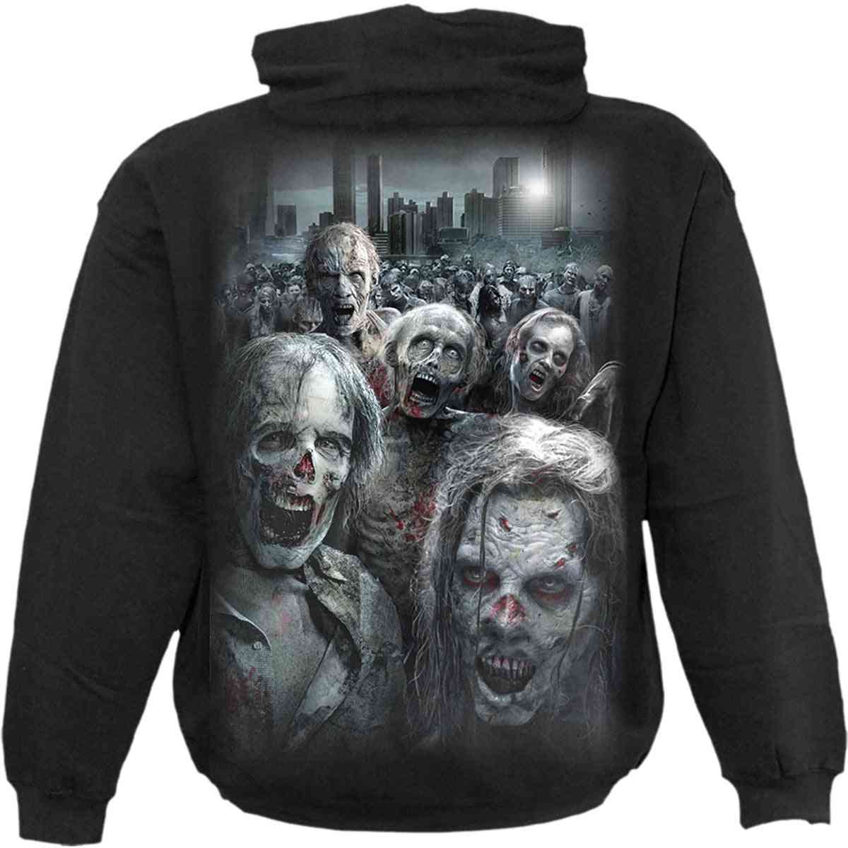 Zombie horde - walking dead svart hoody