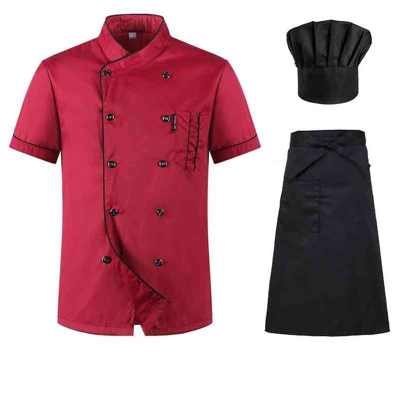 Short Sleeved Restaurant Chef Uniform