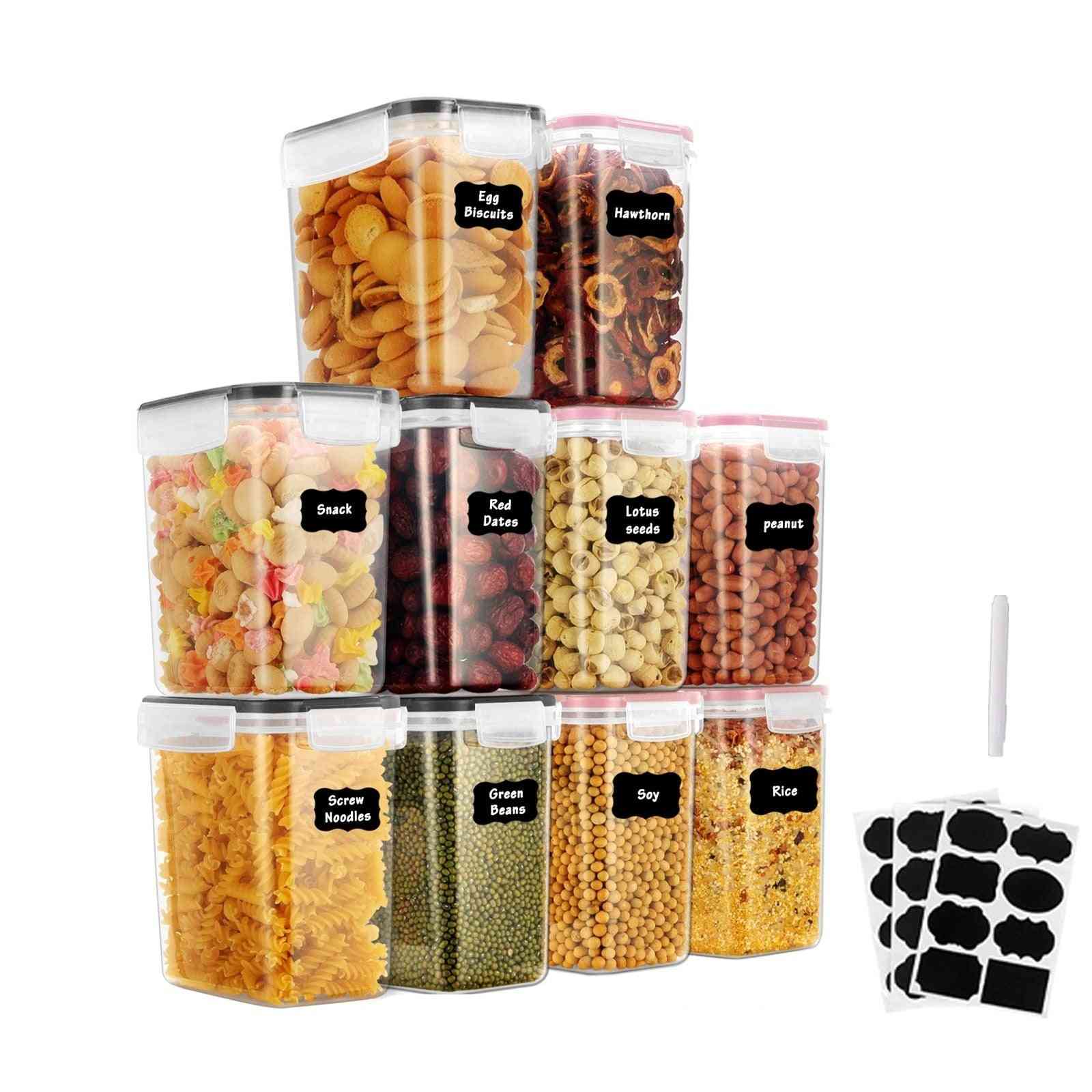 Kitchen Storage Cereal Dispenser For Storing Pasta And Tea Coffee Sugar