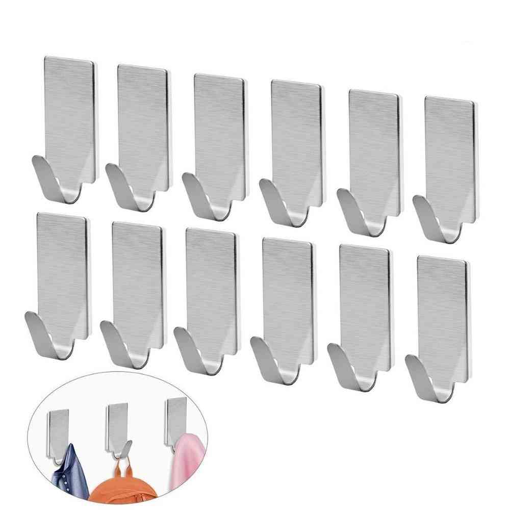 Adhesive Towel Hooks Family Robe Hanging Hooks & Key Adhesive Wall Hanger