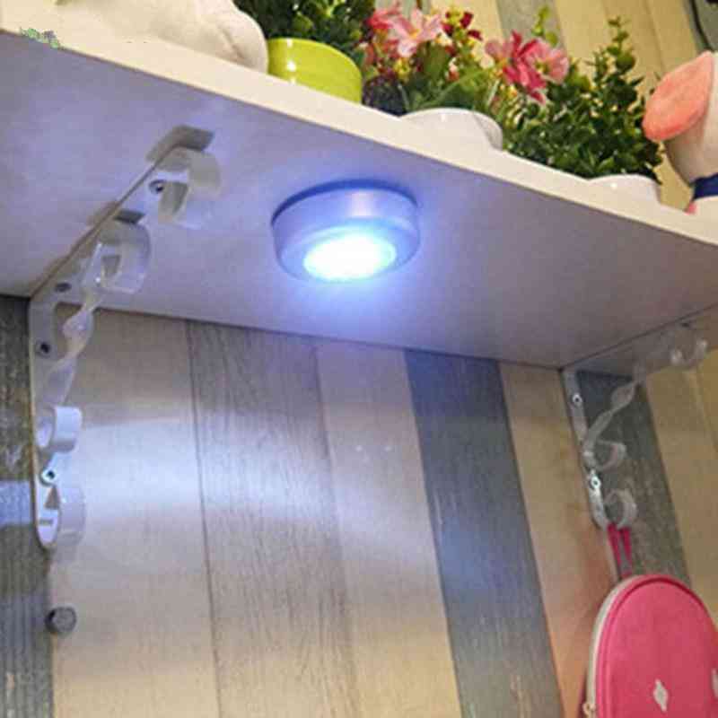 Mini Led Under Cabinet Lights Battery Powered Stick-on Wall Lamp