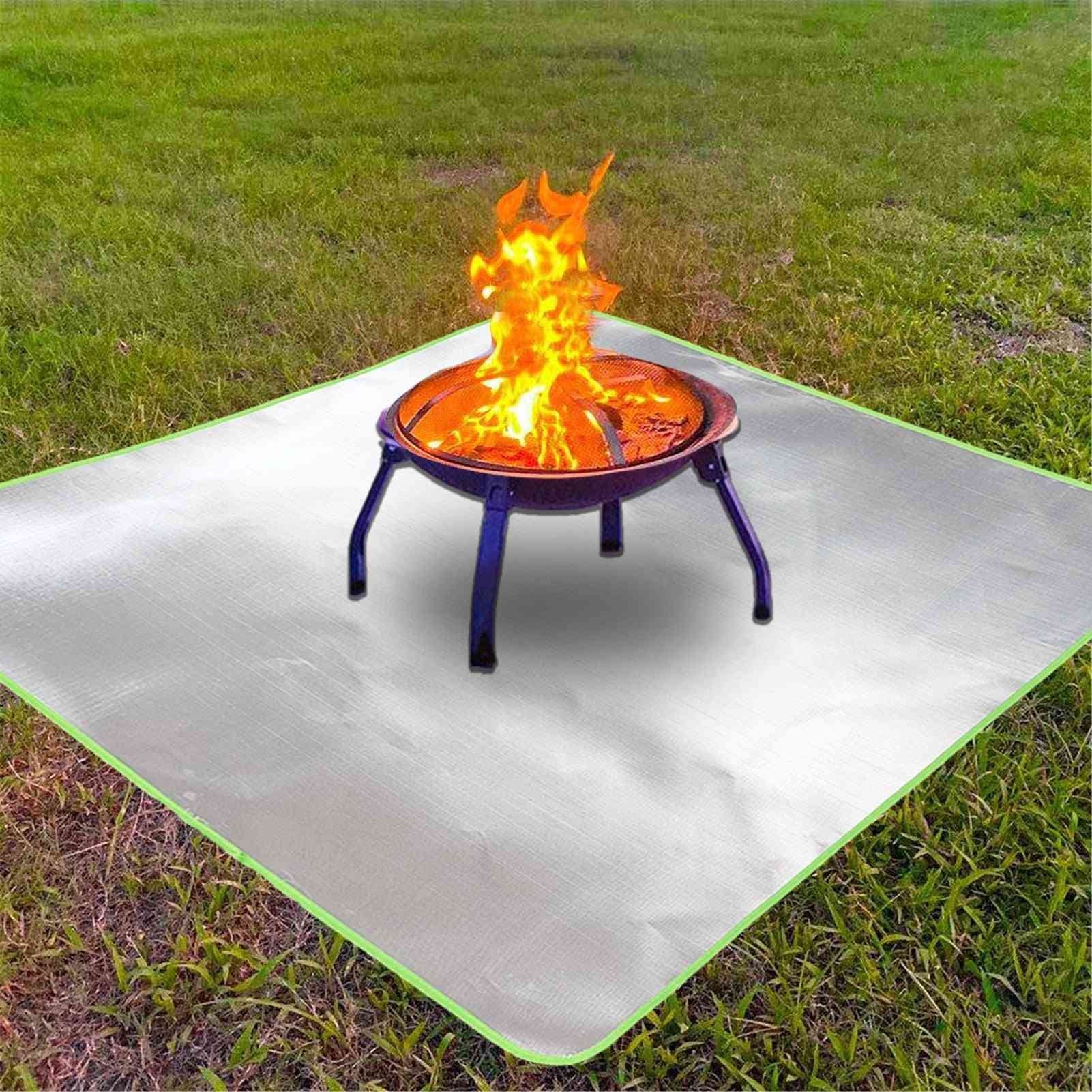 Aluminum Fire Pit & Stove Fireproof Grill Mat