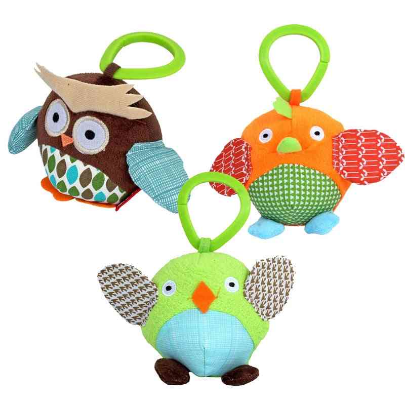 Cute Small Animal Owl Rattles Hanging