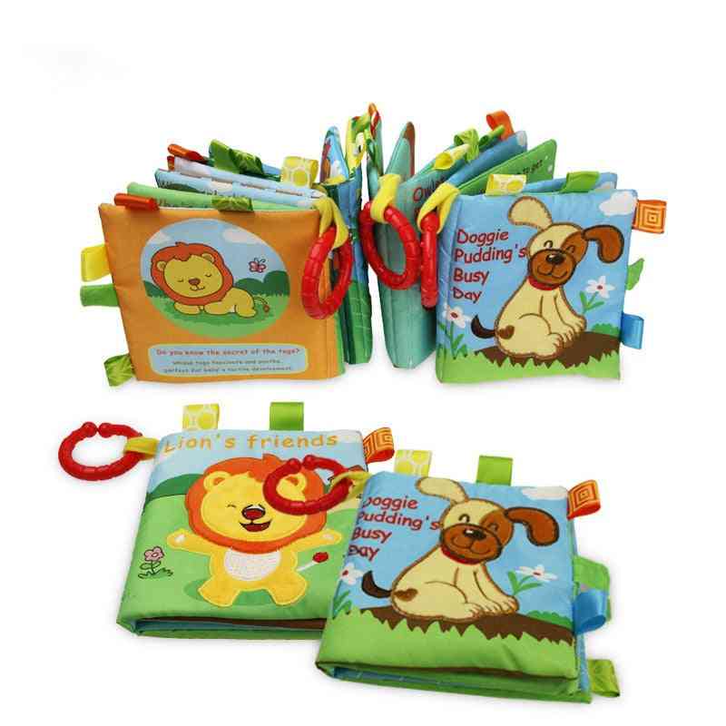Cloth Books Baby Montessori Educational Soft Rattle Toy