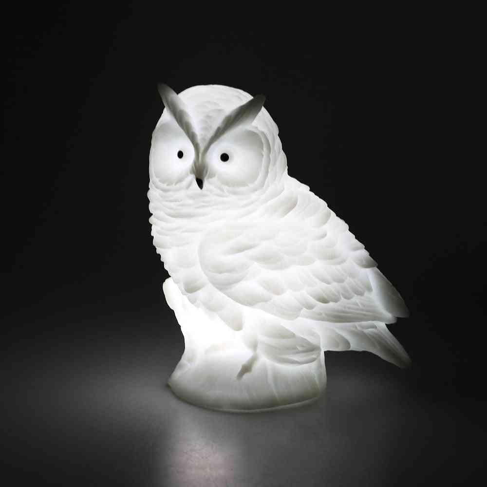 Led Owl Night Lamp Desk Table Lamp Animal Night Light Bedside Lamp