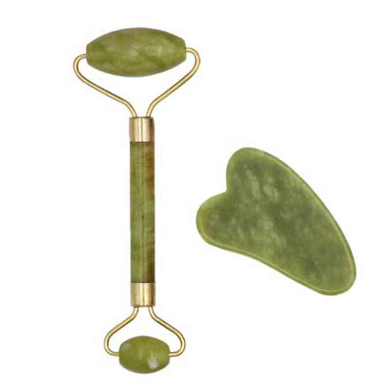 Facial Massage Jade Roller Double Heads Stone Face Skin Care Tools Body Skin