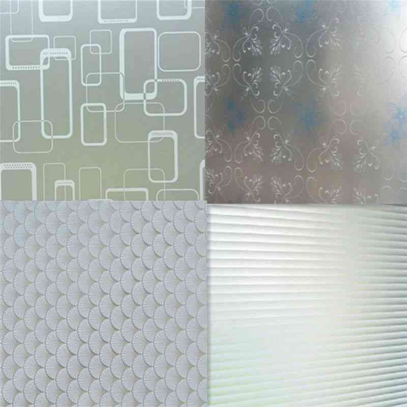 Frost-proof Glass Glue-less, Privacy Decal, Film Sticker For Bedroom Bathroom