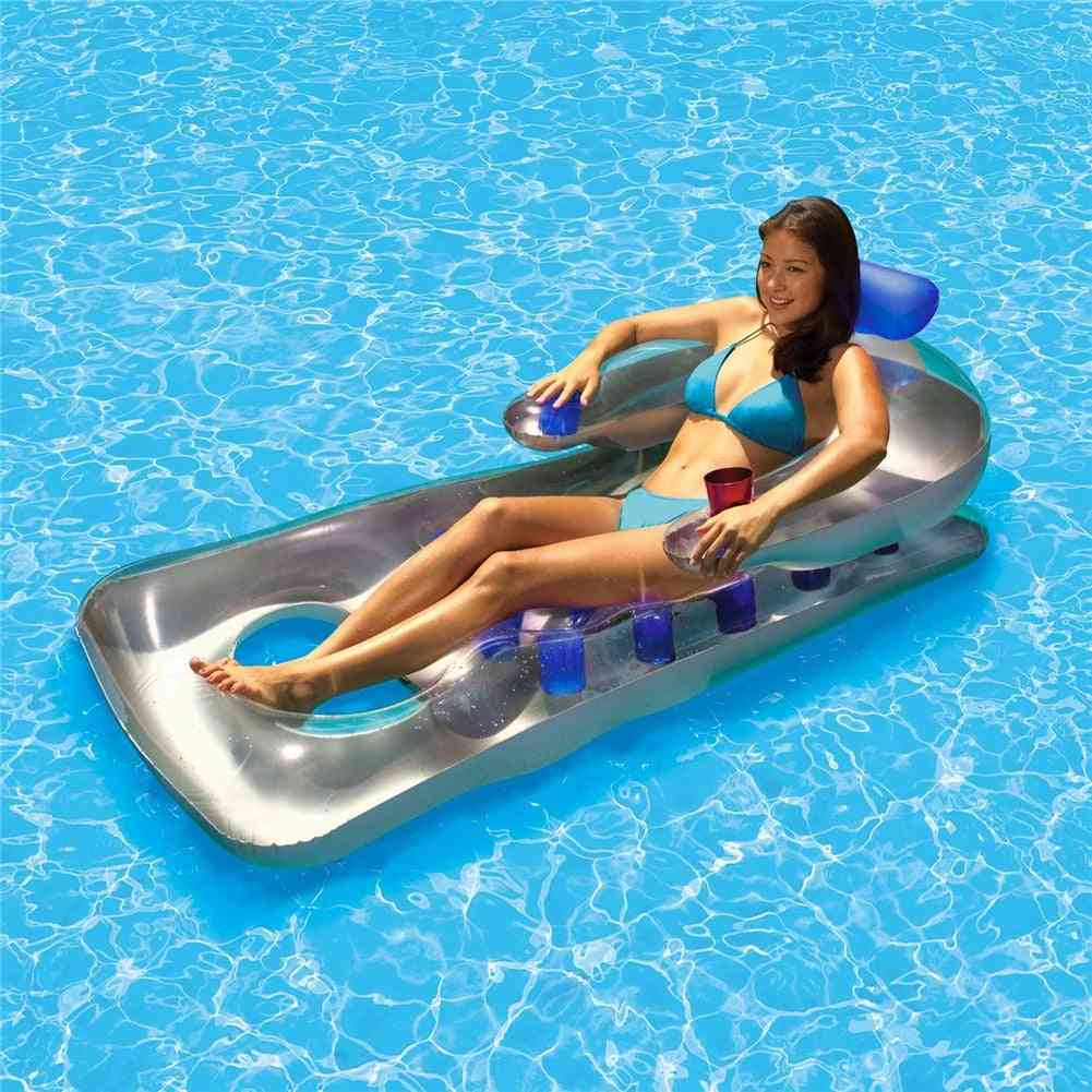 Summer- Water Hammock, Swimming Pool Air Mattresses, Floating Row, Lounger Chair