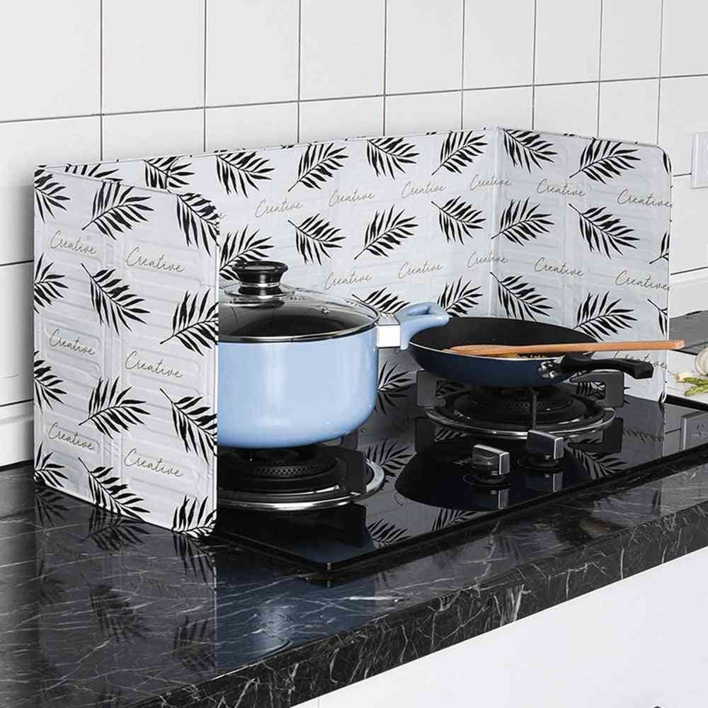 Aluminum Foldable Kitchen Gas Stove Baffle Plate Kitchen