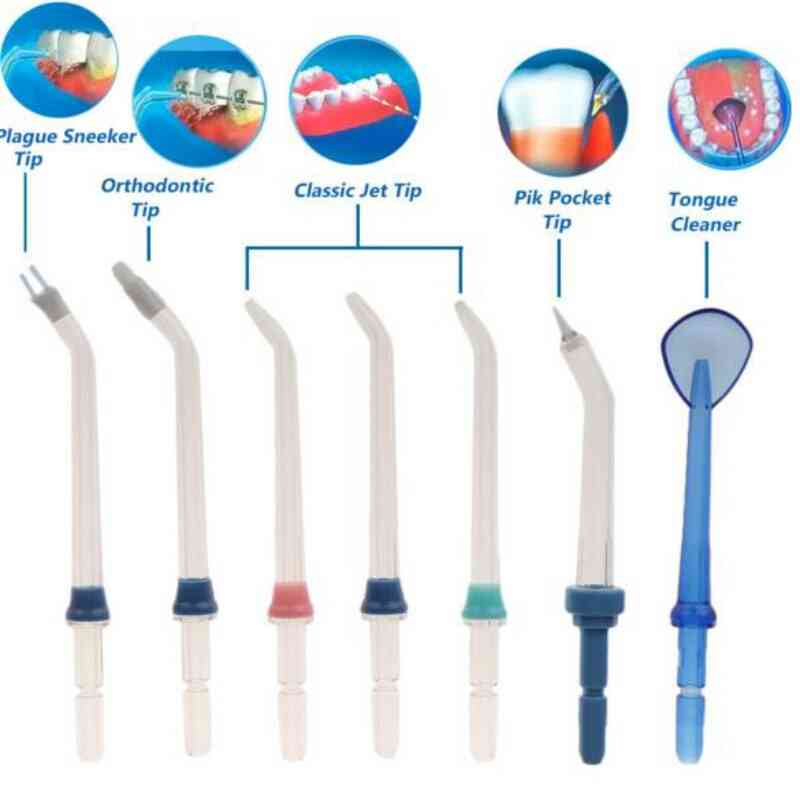 7pcs Water Dental Oral Irrigators Flosser