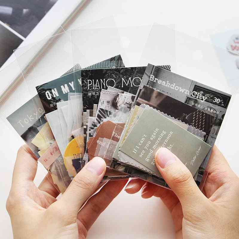 Travel Movie Kraft Paper Card Decorative Stationery Scrapbooking Diy Diary Album Material Paper Lomo Cards
