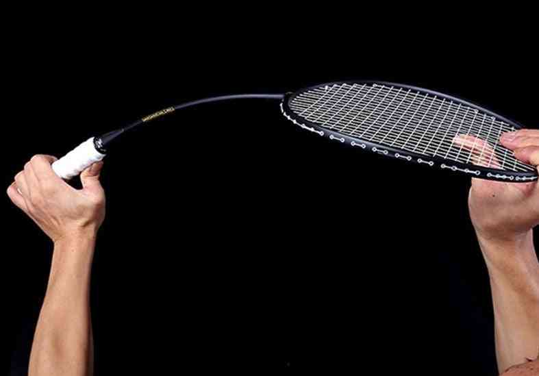 Strung Carbon Badminton Racket