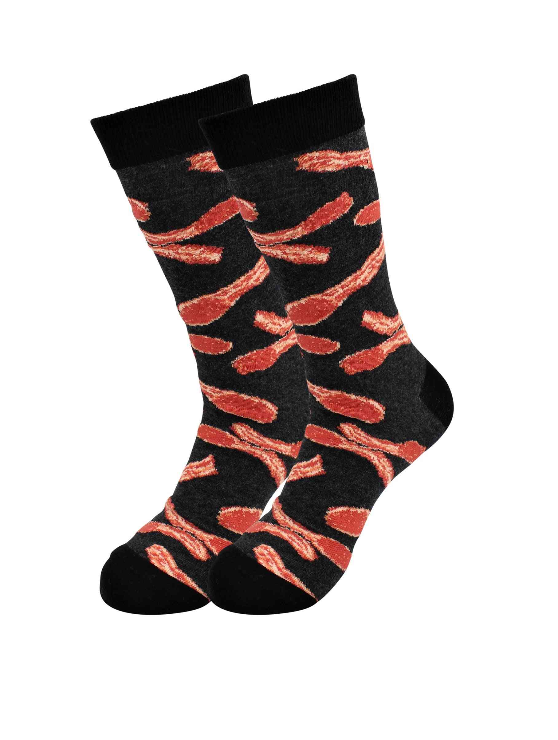 útulné dizajnové trendové ponožky - slanina - pre mužov i ženy