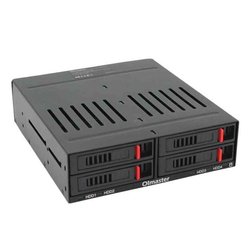 Hard Drive Case Internal Mobile Rack With Led Indicator Built-in Fan