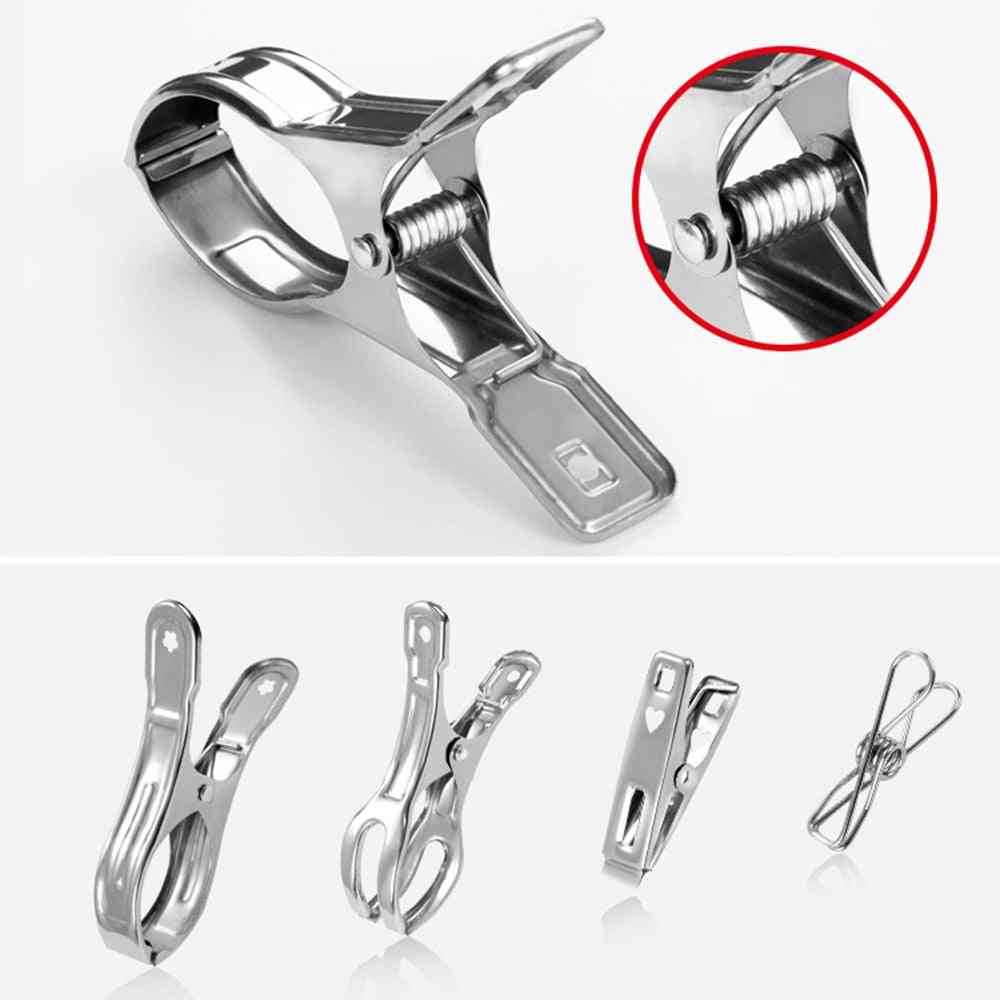 Stainless Steel- Strong Dry And Windproof, Clothes Clips