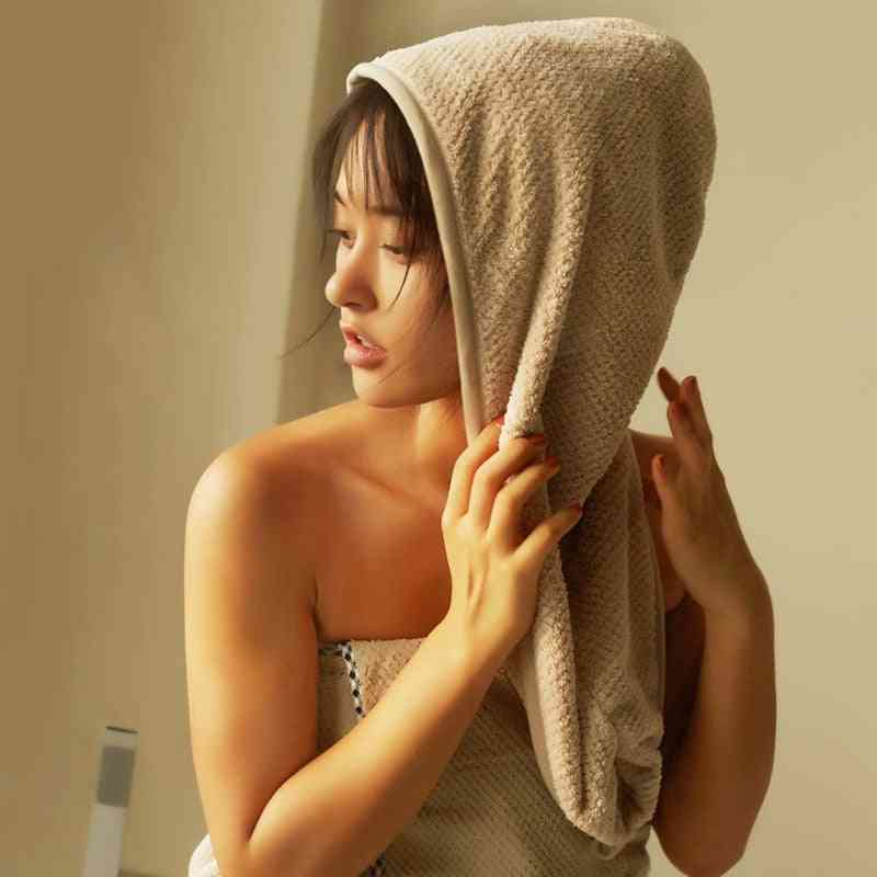 Serviettes de douche pour femmes, serviette de bain en coton