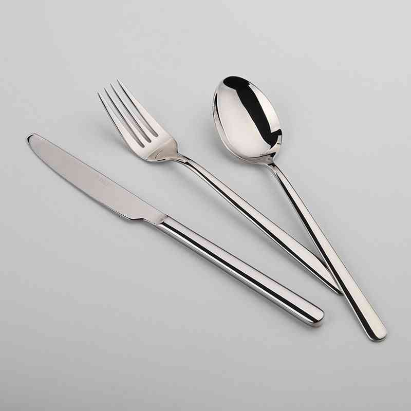 24 Pieces Stainless Steel Western Tableware Classic Dinner Set
