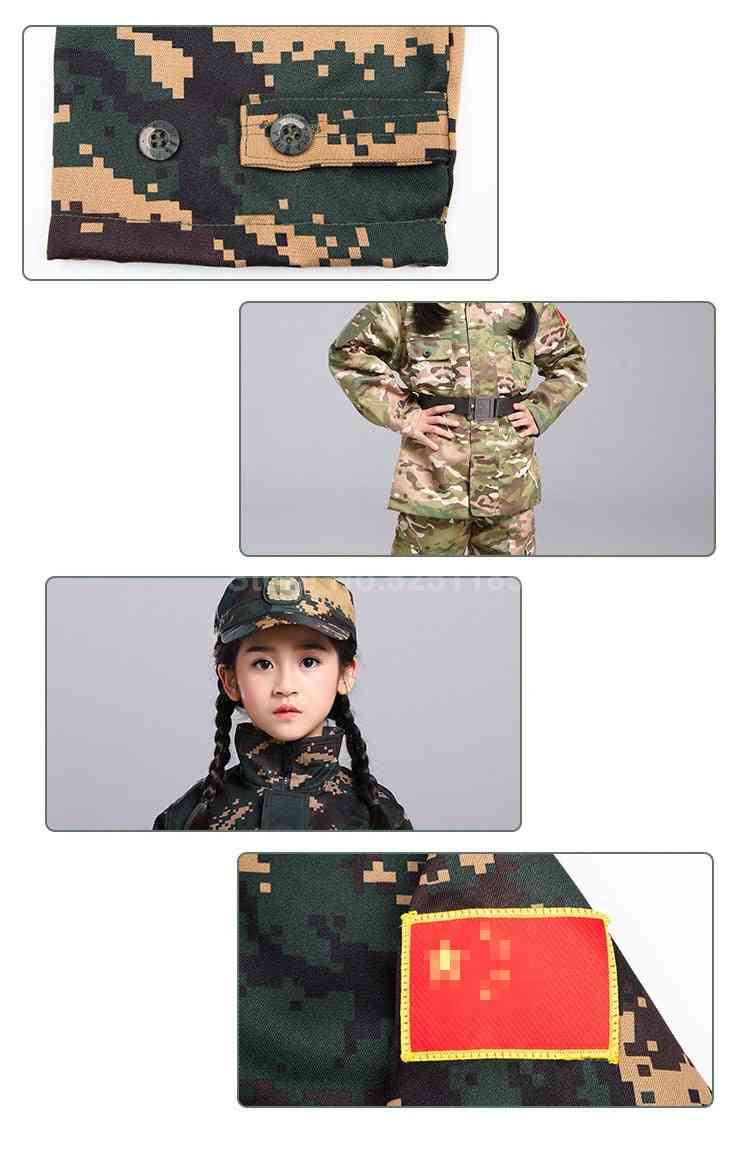 Halloween Carnival Camouflage Army Military Uniforms Kid
