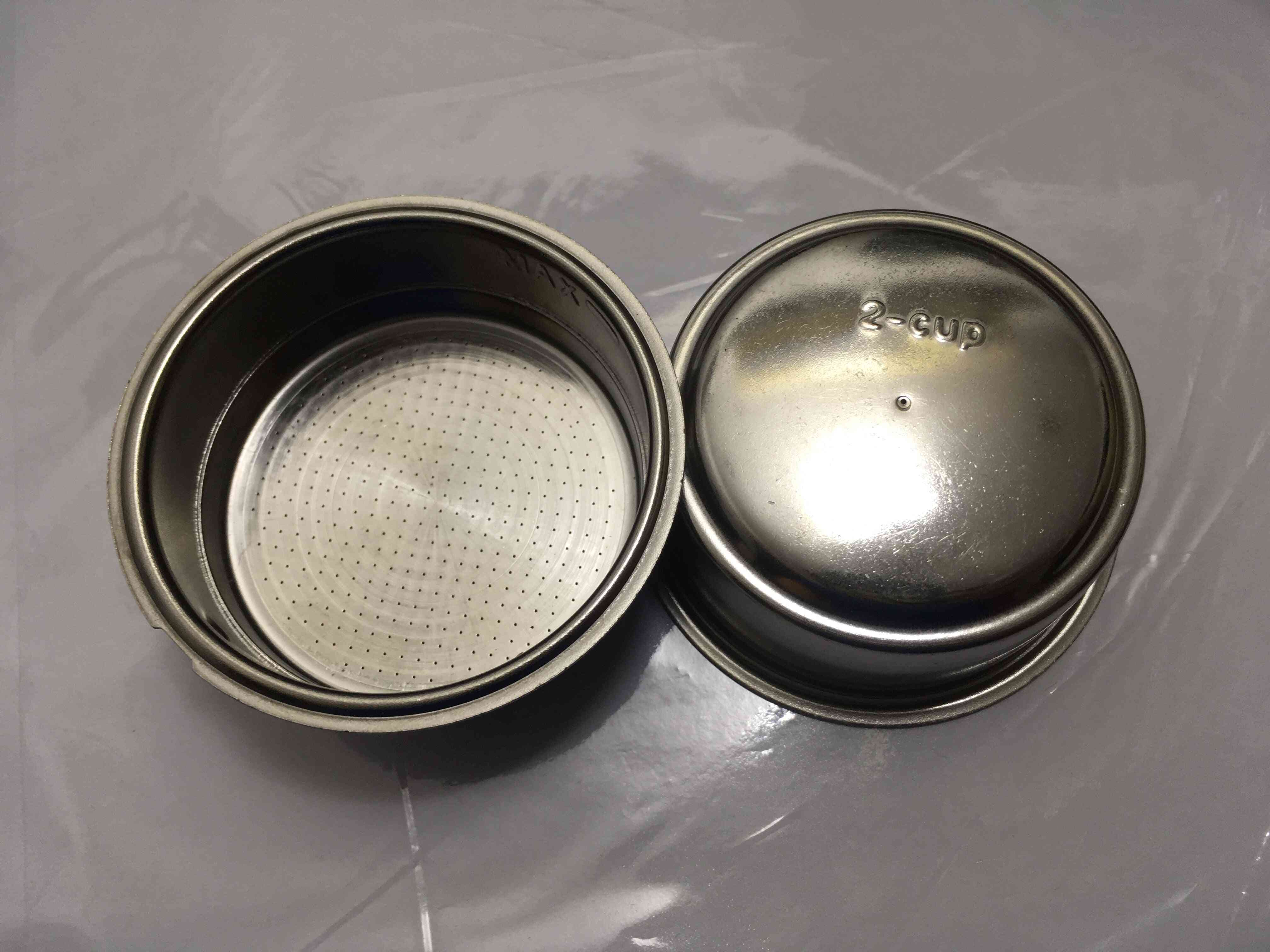2 Cup 1 Hole Pressurize Espresso Coffee Filter / Basket Out / Inner  Coffee Marker