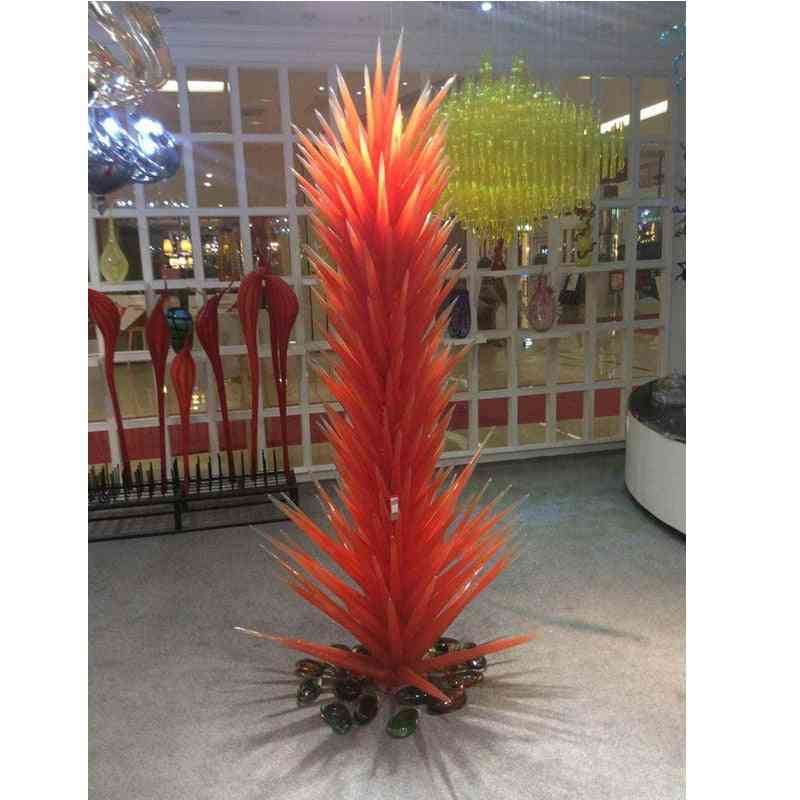 Led Hand Blown Glass Floor Lamp For Garden Home Hotel Decoration