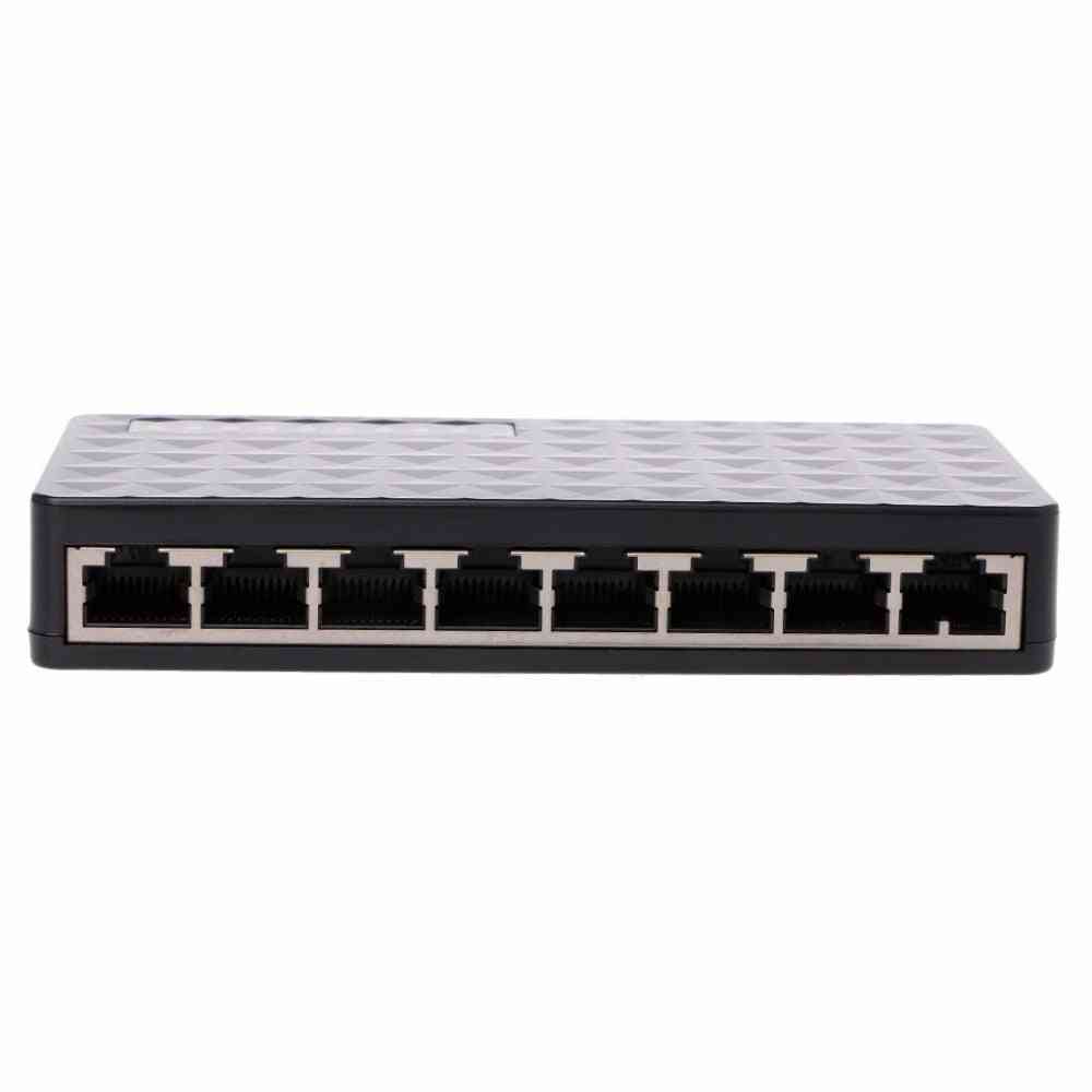 8-portars 10/100mbps Ethernet-nätverksswitch
