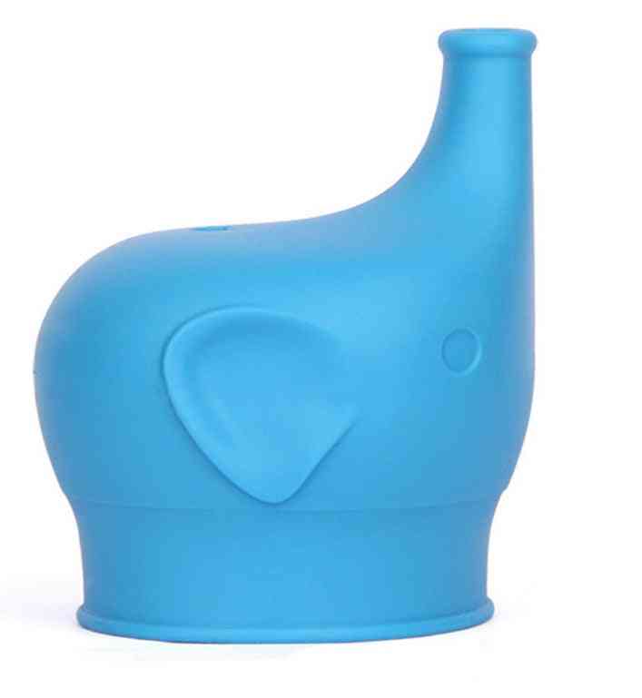 Elefantformet silikon kopplokk, munnstykke for munnstykke for myk vannflaske