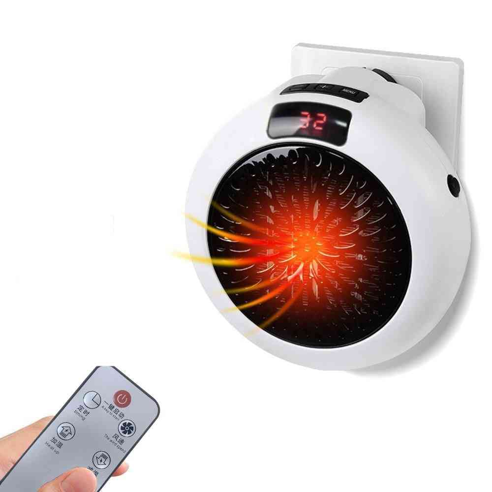 Mini Desktop Warm Air Heater Warmer Fan Silent Remote Fast Heat Thermostat