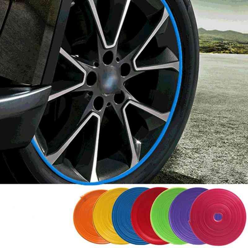 Car Vehicle- Color Wheel Rims Protectors, Decor Strip Tire, Guard Line