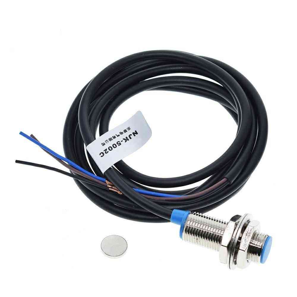 Njk-5002c Hall Effect Sensor Proximity Switch, Normally Open + Magne For Arduino