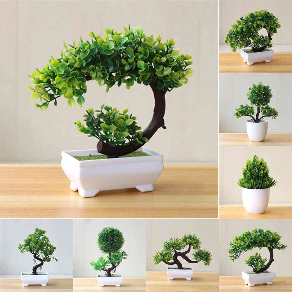 Mesterséges növények cserepes bonsai kerti dekoráció