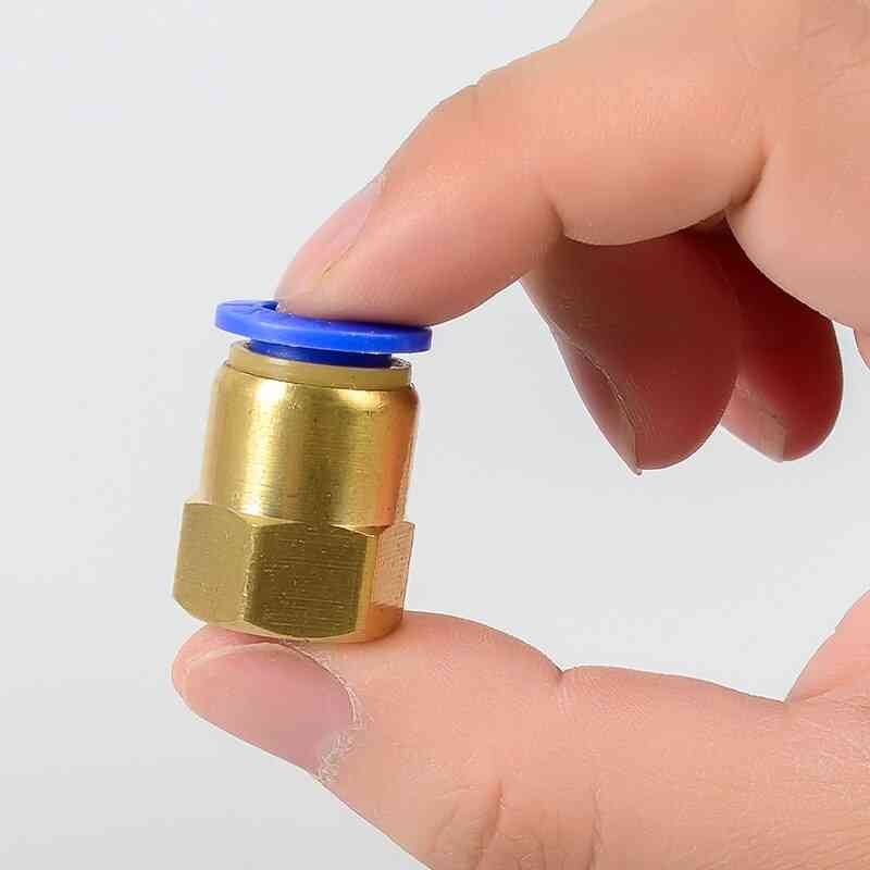 Pneumatic Quick Connector, Air Fitting Hose Tube Pipe, Bsp Female Thread Brass