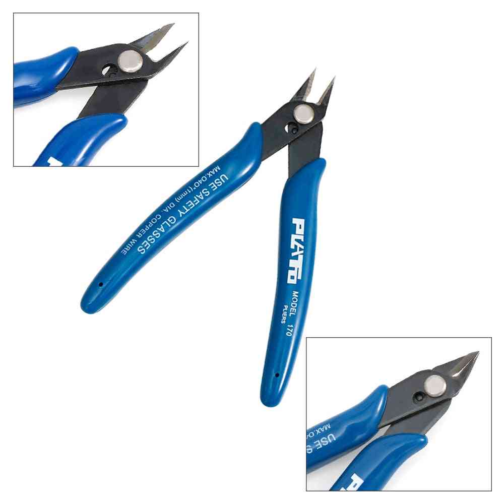 Bule Flush Side Shear Cutter Clipper Cutting Beading Pliers For Jewelry