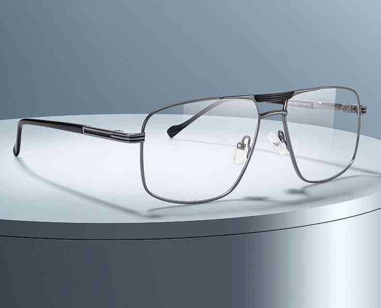 Men Classic Square Glasses Optics Frame, Double Bridge Prescription Glasses Frames