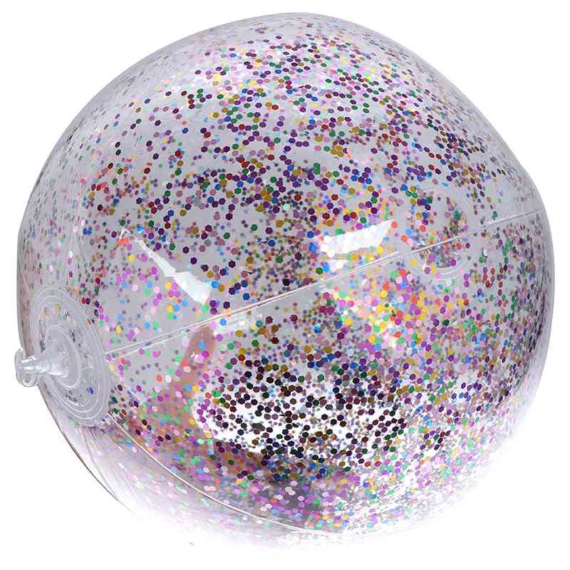 Round Inflatable Sequins Inside Pvc Beach Ball