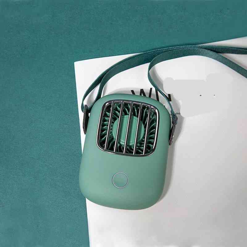 Portable- Usb Mini Handheld, Cooling Hanging, Neck Small Fan