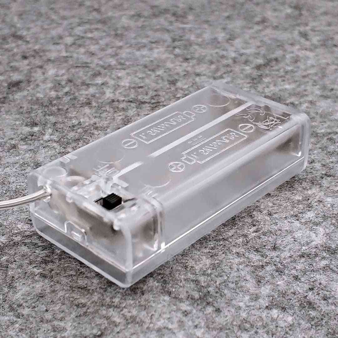 2 Aa Battery Holder Box Case With Switch