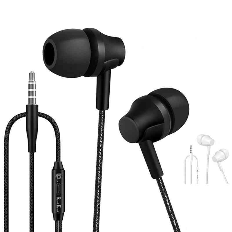 Metal Wired Earphone Sport In Ear Hifi Bass Stereo Headset For Iphone Samsung
