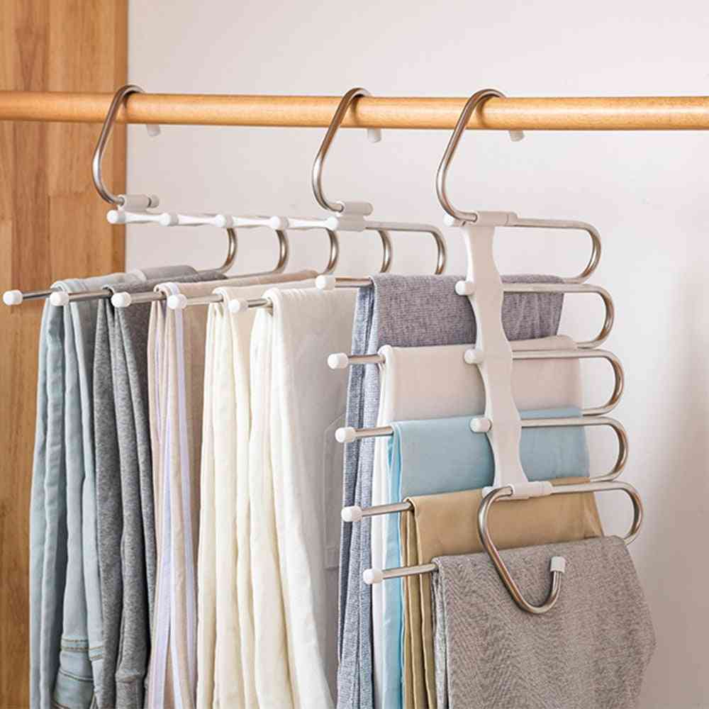 Multi-functional 5 In 1 Trouser Storage Rack Clothes Hanger